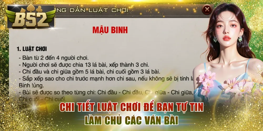 Chi tiết luật chơi để bạn tự tin làm chủ các ván bài